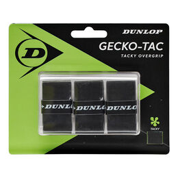 Dunlop D TAC GECKO-TAC OVERGRIP BLACK 3PCS